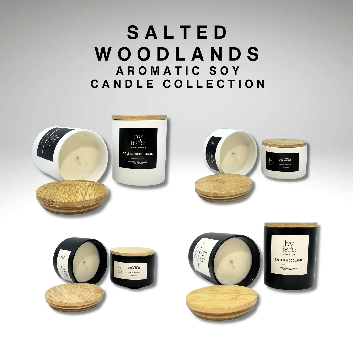 SALTED WOODLANDS - AROMATIC CANDLES (U)
